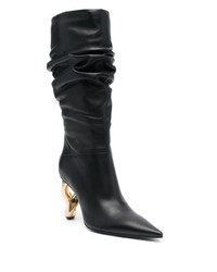 JW Anderson 90mm Chain Heel Ruched Boots