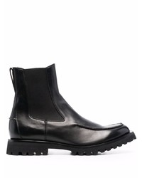 Officine Creative Abstract Leather Ankle Boots