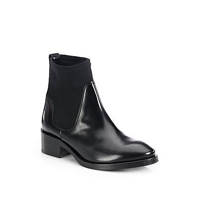 Acne Studios Comet Leather Chelsea Ankle Boots Black, $630 | Saks Fifth ...