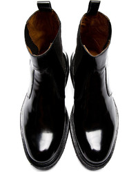Ami Alexandre Mattiussi Black Leather Heavy Sole Chelsea Boots