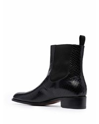 Tom Ford Alligator Print Elasticated Panel Ankle Boots