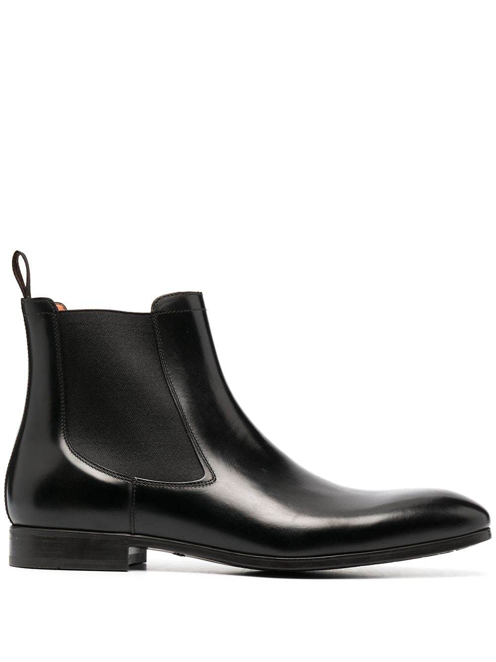 Santoni Almond Toe Chelsea Boots, $626 | farfetch.com | Lookastic