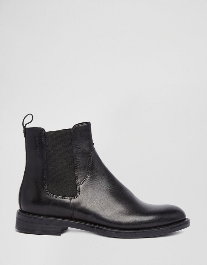 Vagabond Amina Black Leather Chelsea Boots, $136 | Asos | Lookastic