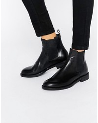 Vagabond Amina Black Leather Chelsea Boots