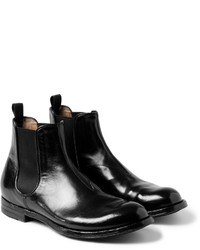 Officine Creative Anatomia Glossed Leather Chelsea Boots