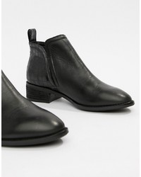 Office Andreas Black Leather With Croc Chelsea Boot Croc