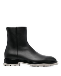 Alexander McQueen Ankle Length Leather Boots