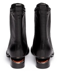 Alexander Wang Anouck Cutout Heel Leather Chelsea Boots