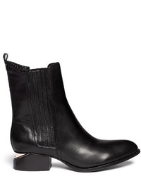Alexander Wang Anouck Cutout Heel Leather Chelsea Boots