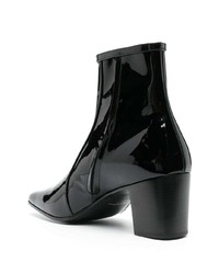 Saint Laurent Arsun Patent Leather Ankle Boots