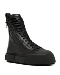 Julius Asymmetrical Zip Fastening Leather Boots