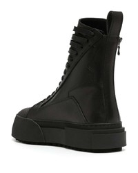 Julius Asymmetrical Zip Fastening Leather Boots