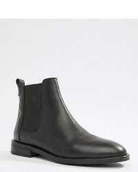 ASOS DESIGN Aura Leather Chelsea Ankle Boots Leather