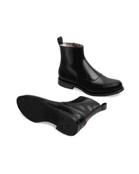 Gucci Bee Detailed Chelsea Boots