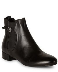Prada Belted Leather Chelsea Booties