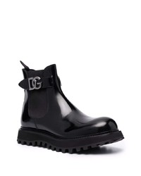 Dolce & Gabbana Bernini Leather Ankle Boots