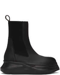Rick Owens DRKSHDW Black Abstract Beetle Boots