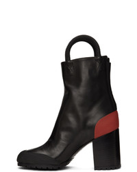 Random Identities Black And Red Worker Boots