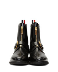Thom Browne Black Ankle Hunting Boots