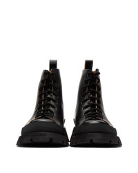 Jil Sander Black Antick Ankle Boots