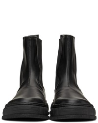 Viron Black Apple Leather 1997 Chelsea Boots