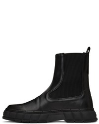 Viron Black Apple Leather 1997 Chelsea Boots