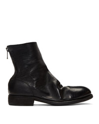 Guidi Black Back Zip Up Boots
