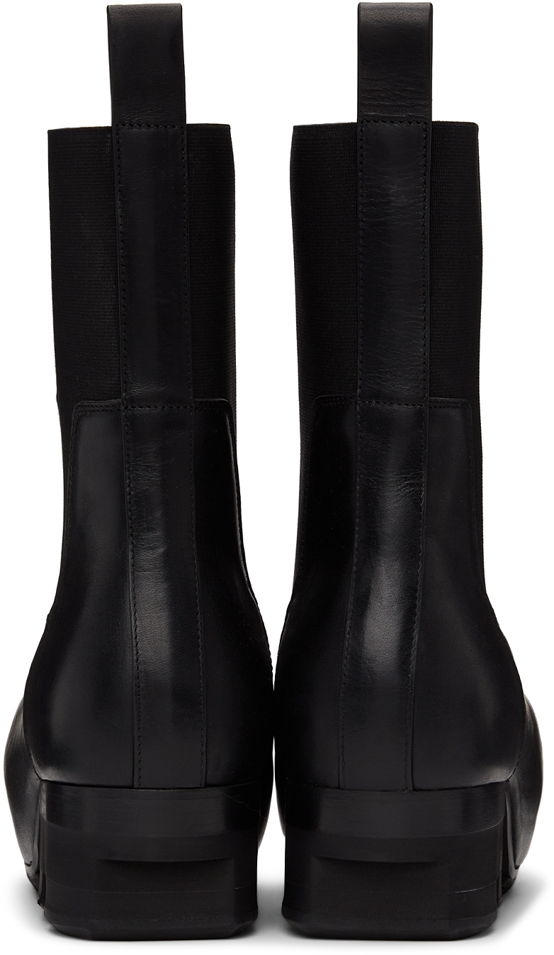 Rick Owens Black Beatle Ballast Chelsea Boots, $1,430 | SSENSE | Lookastic