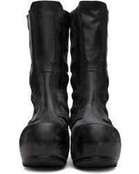 Rick Owens Black Biker Ballast Boots