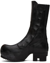 Rick Owens Black Biker Ballast Boots