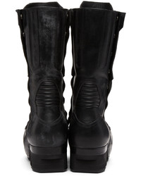 Rick Owens Black Biker Ballast Boots