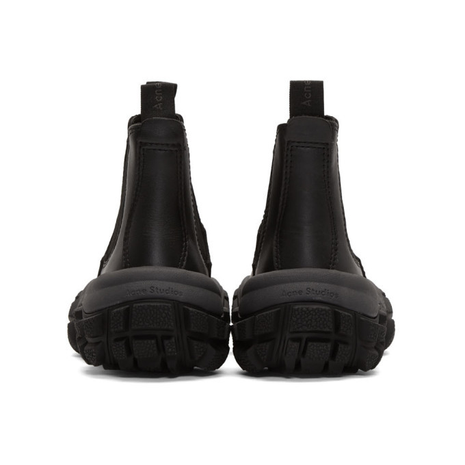 Acne Studios Black Bladen Gum Boots, $301 | SSENSE | Lookastic