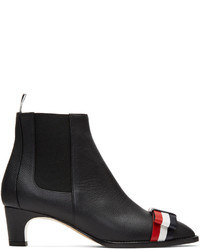 Thom Browne Black Bow Chelsea Boots