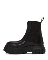 Rick Owens Black Bozo Tractor Beetle Boots