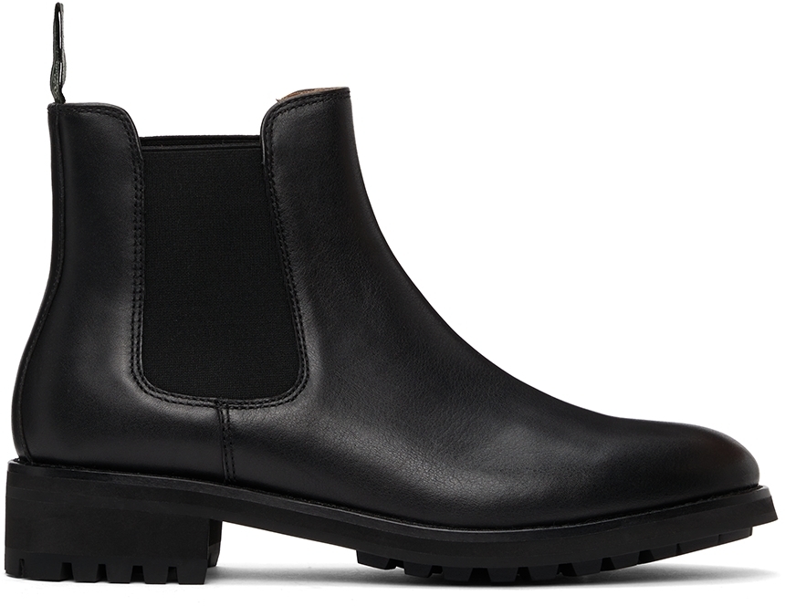 Polo Ralph Lauren Black Bryson Chelsea Boots, $190 | SSENSE | Lookastic