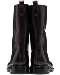 Brioni Black Calfskin Equestrian Boots