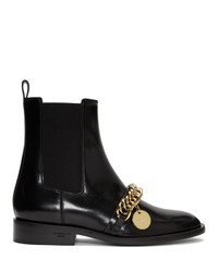 Givenchy Black Chain Charm Chelsea Boots