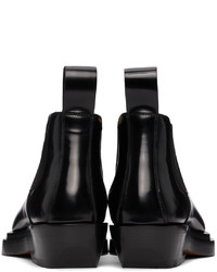 Bottega Veneta Black Chisel Chelsea Boots