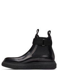 Dunhill Black Creeper Chelsea Boots