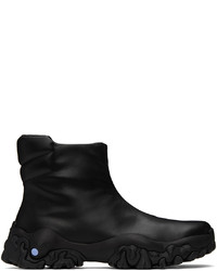 McQ Black Crimp Chelsea Boots