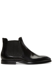 Burberry Black Davy Mod Chelsea Boots