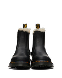 Dr. Martens Black Faux Fur 2976 Lenore Boots