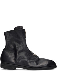 Guidi Black Front Zip Up Boots