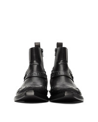 Balenciaga Black Harness Santiag Boots
