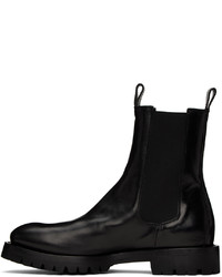Officine Creative Black Issey 002 Chelsea Boots