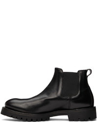 Officine Creative Black Issey 1 Chelsea Boots