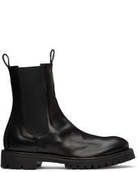 Officine Creative Black Issey 2 Chelsea Boots