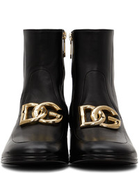 Dolce & Gabbana Black Leather Boots