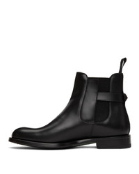 Etro Black Leather Chelsea Boot