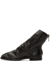 Guidi Black Leather Chelsea Boots